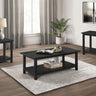 Payne - Coffee And End Table Set Black 3 Pc. Coffee Table, 2 End Tables by Coaster Fine Furniture | Bel Furniture