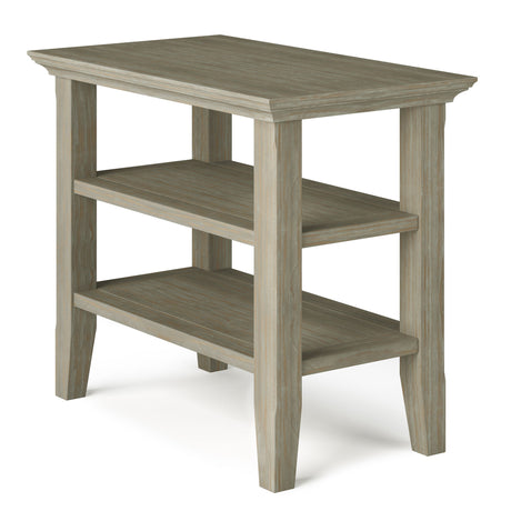 Acadian - Narrow Side Table, Handcrafted Gray by Simpli-Home | Bel Furniture