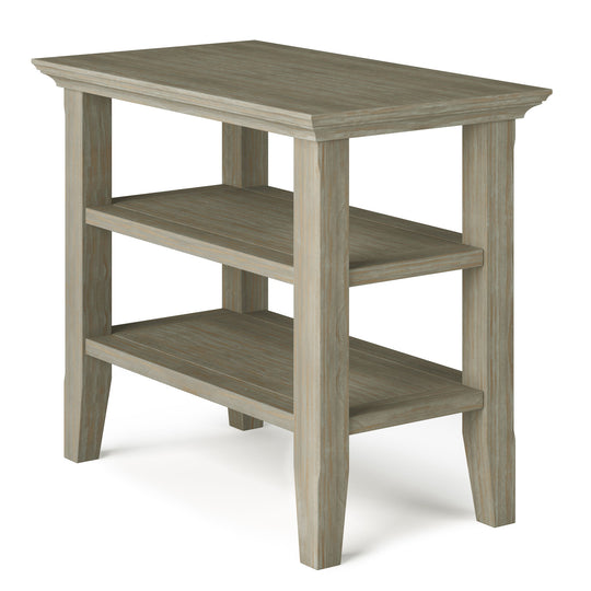 Acadian - Narrow Side Table, Handcrafted Gray by Simpli-Home | Bel Furniture
