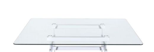 Counter - Height Table Glass - White