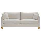 Corliss - Upholstered Arched Arm Sofa by CoasterElevations | Bel Furniture