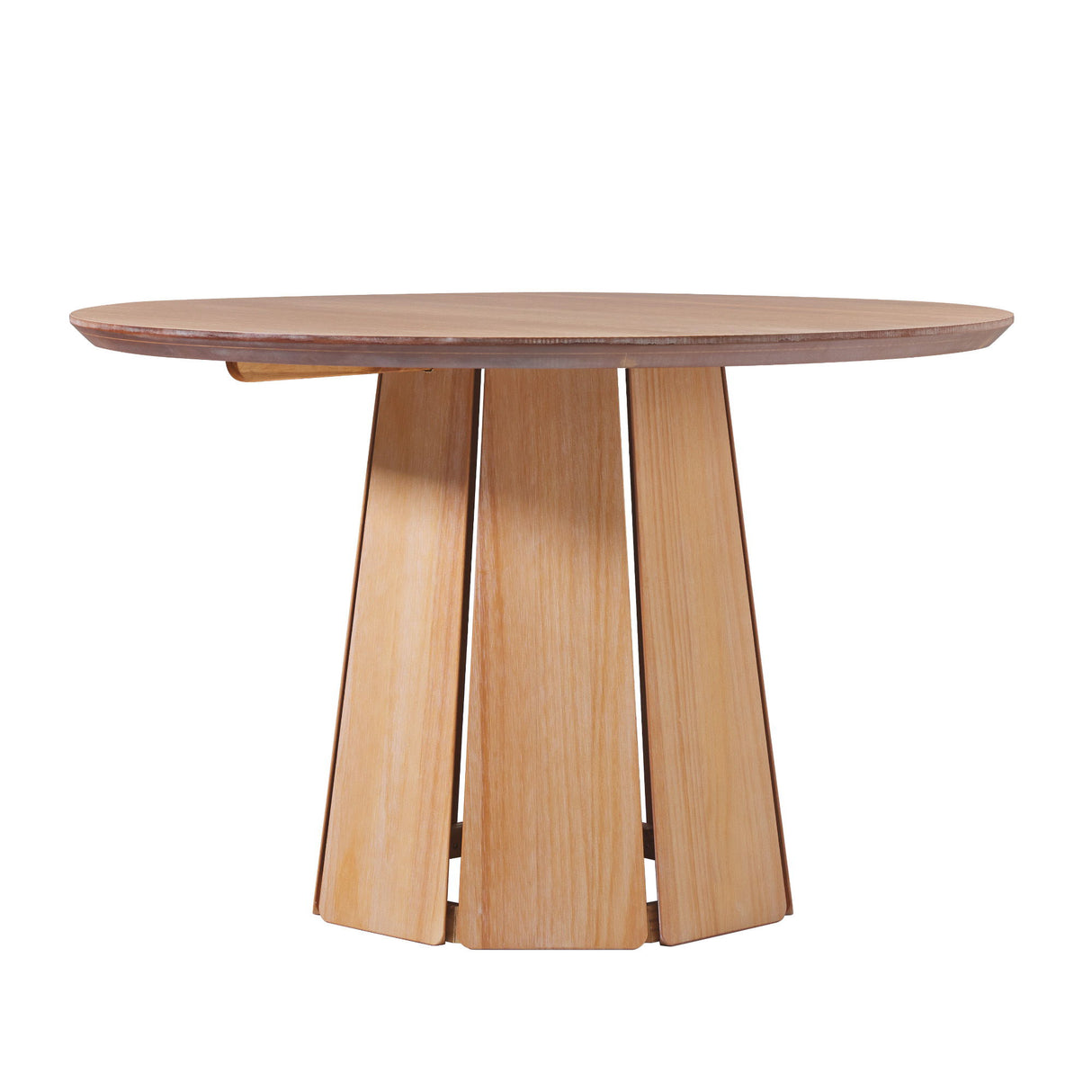 Round Pedestal Dining Table - Light Brown by Walker Edison | Bel Furniture