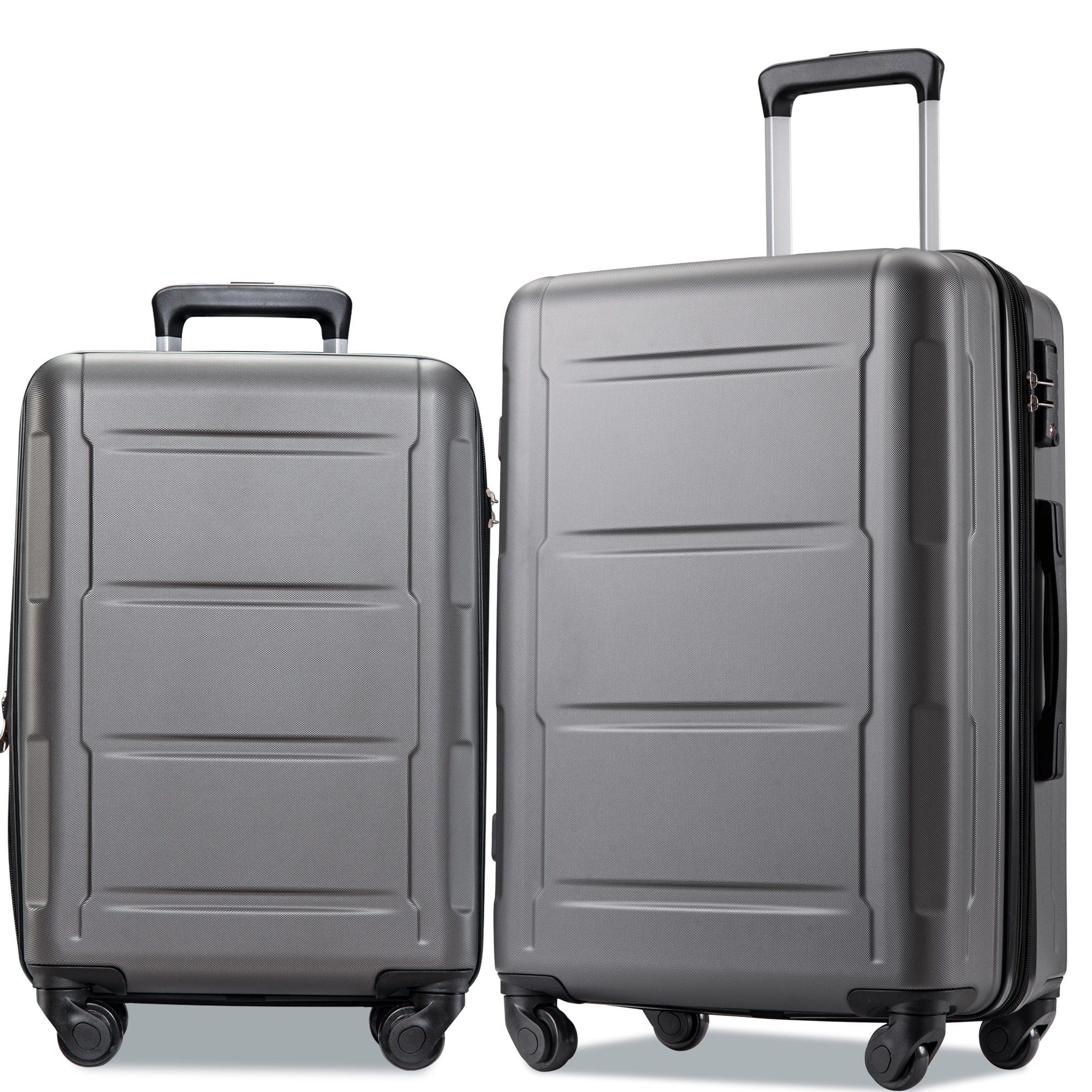 Expanable Spinner Wheel 2 Piece Luggage Set ABS Lightweight Suitcase With Tsa Lock 20" / 24"