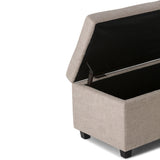 Castleford - Contemporary Storage Ottoman by Simpli-Home | Bel Furniture