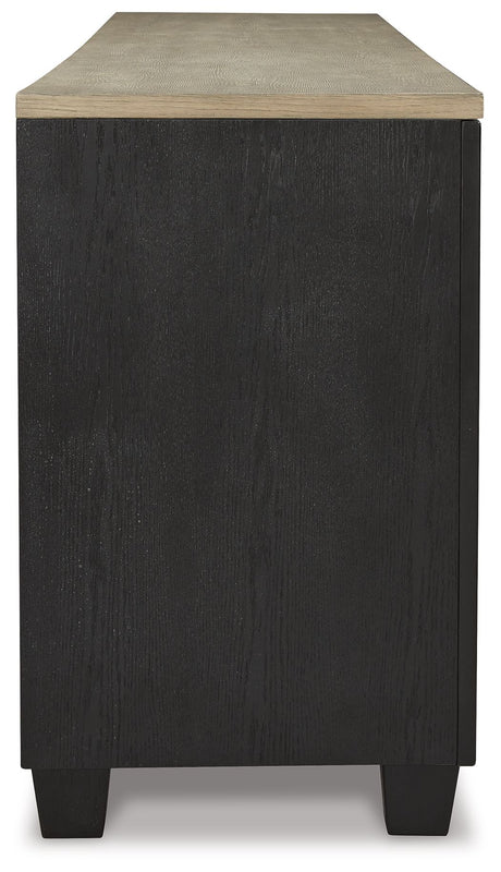 Foyland - Black / Brown - XL TV Stand w/Fireplace Option by Signature Design by Ashley® | Bel Furniture
