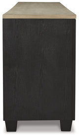 Foyland - 83" TV Stand With Electric Infrared Fireplace Insert - Black / Brown