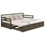 Sorrento - 2-Drawer Twin Long Daybed With Extension Trundle - Gray by CoasterEssence | Bel Furniture