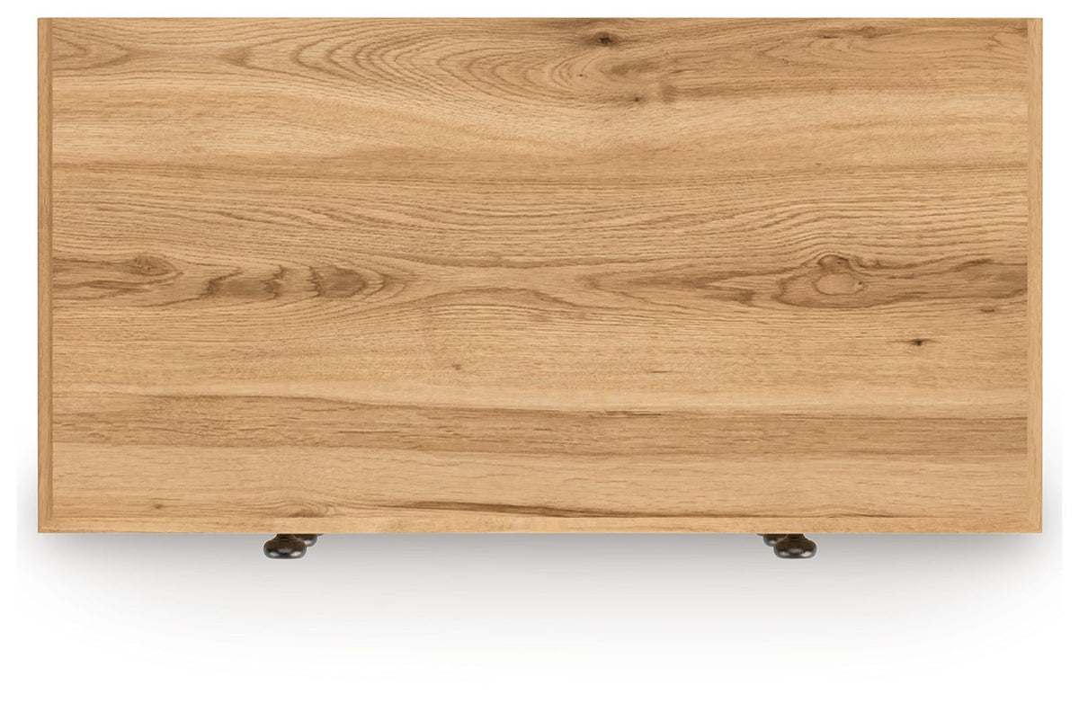 Aleaport - Warm Brown - Five Drawer Chest by Signature Design by Ashley® | Bel Furniture