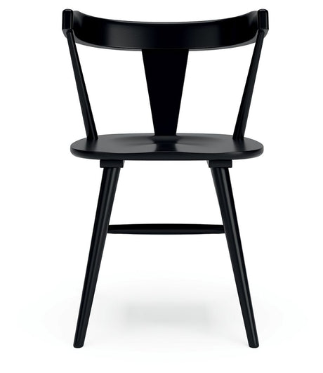 Gretlynn - Black - Dining Room Side Chair (Set of 2) by Signature Design by Ashley® | Bel Furniture