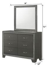 Kaia - Dresser & Mirror by Crown Mark | Bel Furniture