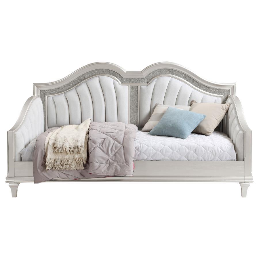 Evangeline - Upholstered Twin Daybed - Silver Oak