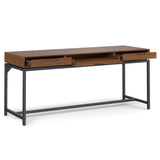 Banting - Mid Century Handcrafted Wide Desk by Simpli-Home | Bel Furniture