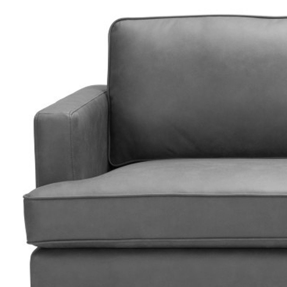 Sofa Polyester With Black Legs - Gray