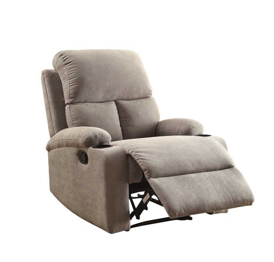 Linen Recliner - Gray