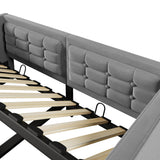 Upholstered Daybed With Hydraulic Storage And USB / Type - C Charging
