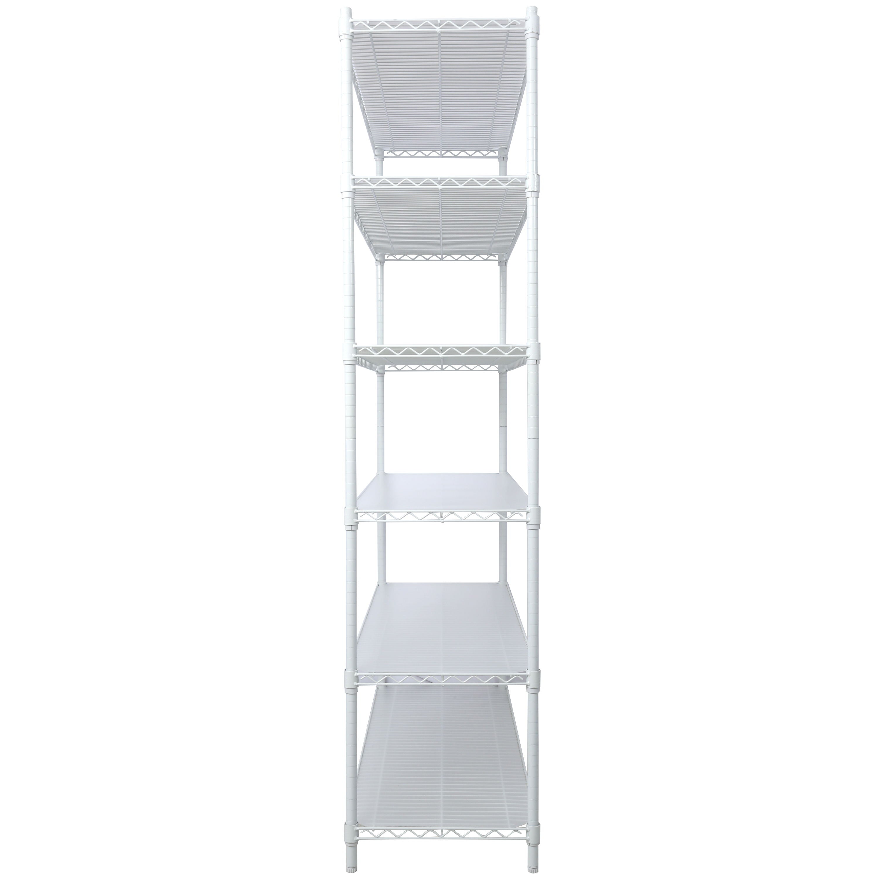 6 Tier 6000Lbs Capacity Nsf Metal Shelf Wire Shelving Unit, Heavy Duty Adjustable Storage Rack With Wheels & Shelf Liners For Commercial Grade Utility Steel Storage Rack