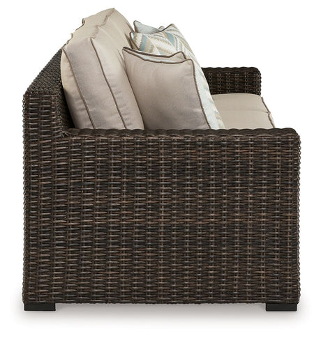 Coastline Bay - Brown - Sofa With Cushion by Signature Design by Ashley® | Bel Furniture