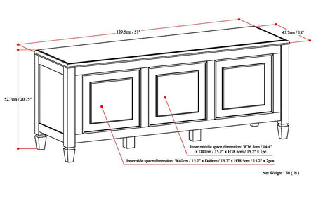 Connaught - Handcrafted Storage Bench Trunk by Simpli-Home | Bel Furniture