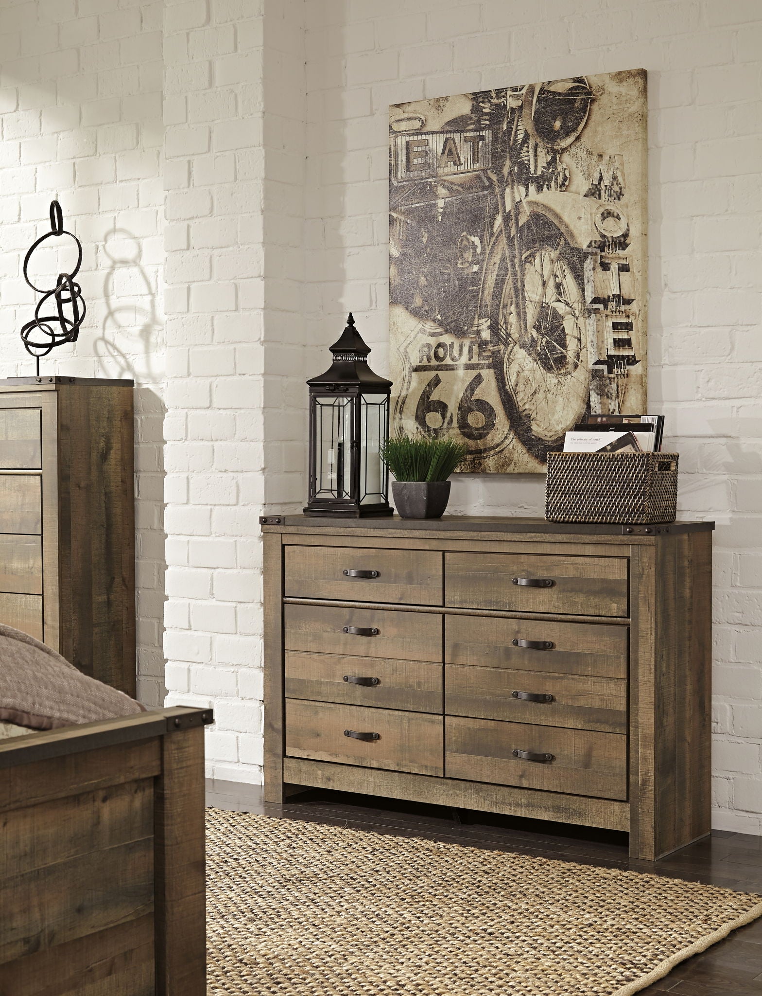 Trinell - Brown Dark - Six Drawer Dresser - 61.34