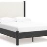 Cadmori - Upholstered Panel Bed Black Full by Signature Design by Ashley® | Bel Furniture