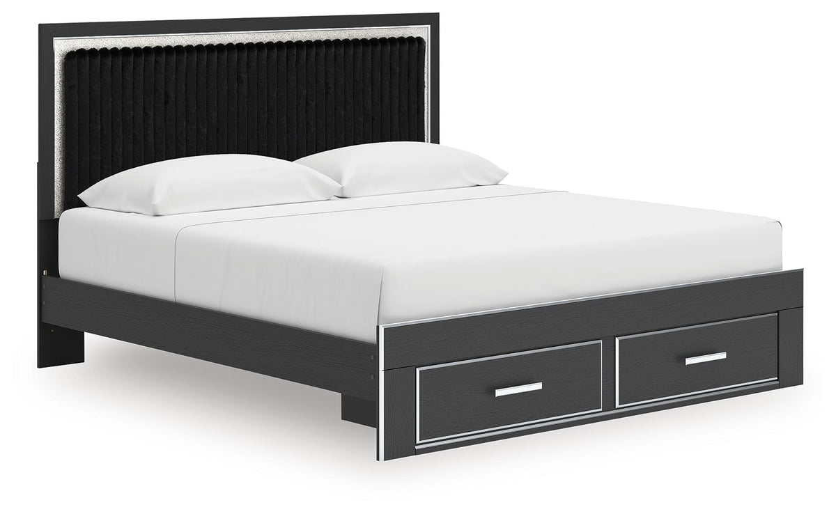 Zuraleus Upholstered Panel Platform Storage Bed