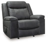 Status Check - Rocker Recliner Dark Gray by Signature Design by Ashley® | Bel Furniture