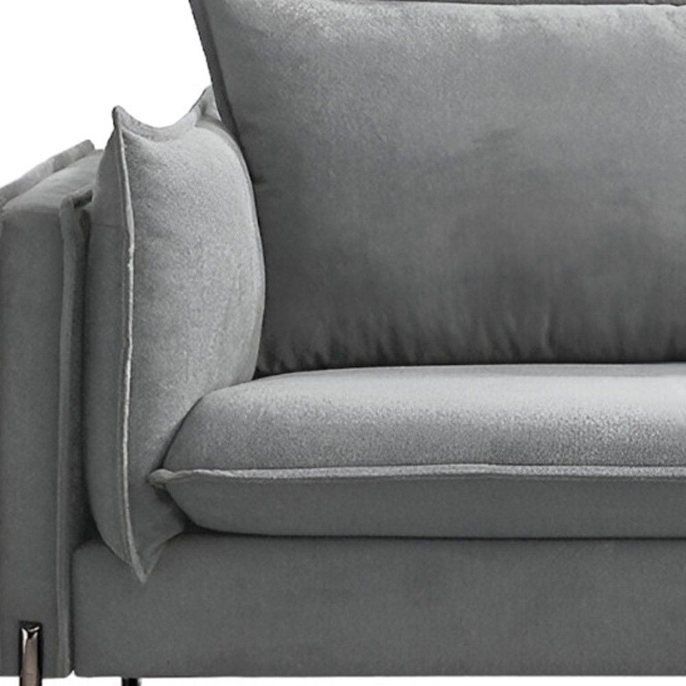 Black Legs Sofa - Gray