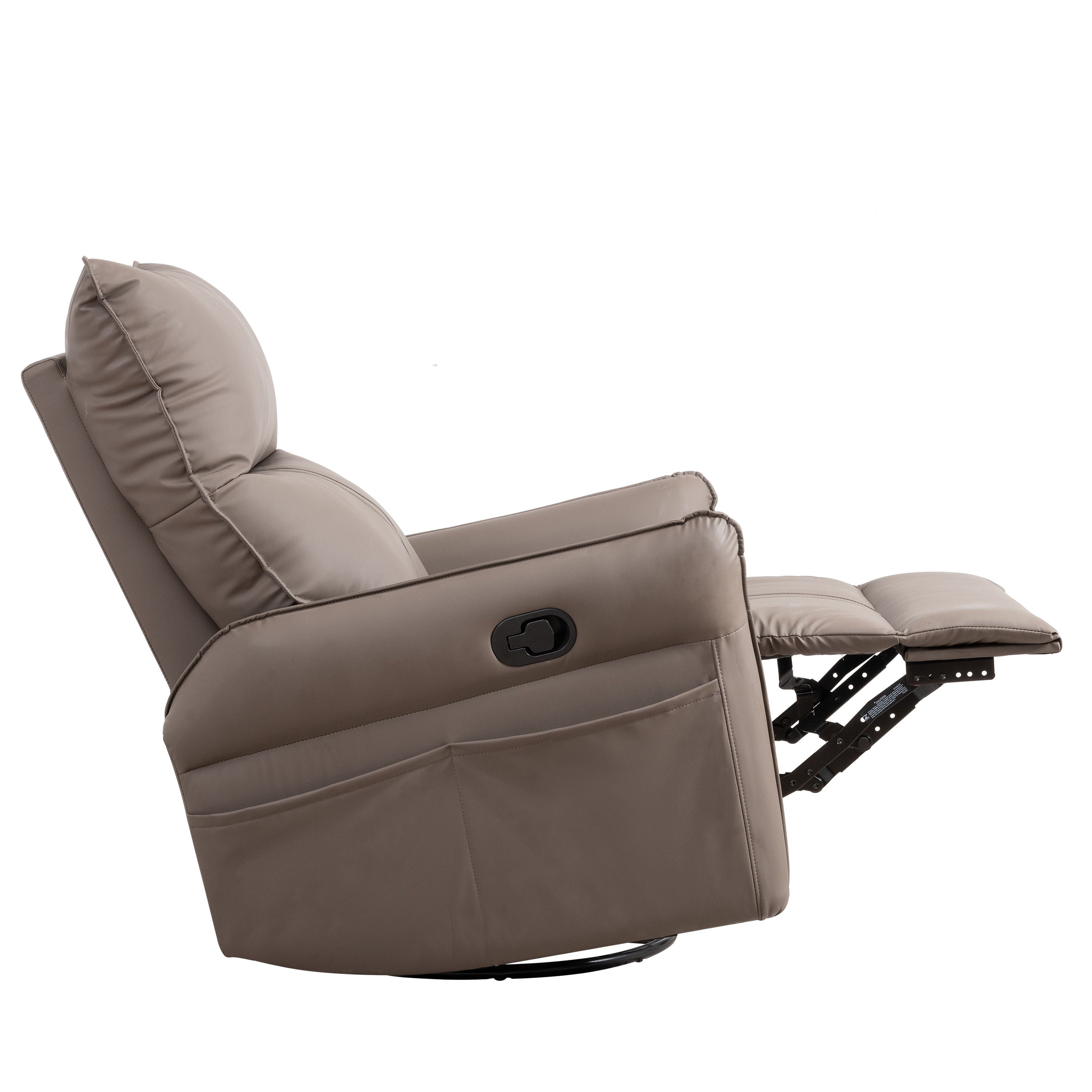 Rocking Recliner Chair, 360 Degree Swivel Nursery Rocking Chair, Glider Chair, Modern Small Rocking Swivel Recliner Chair For Bedroom, Living Room Chair Home Theater Seat, Phone Holder