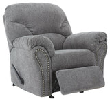 Allmaxx - Pewter - Rocker Recliner by Benchcraft® | Bel Furniture