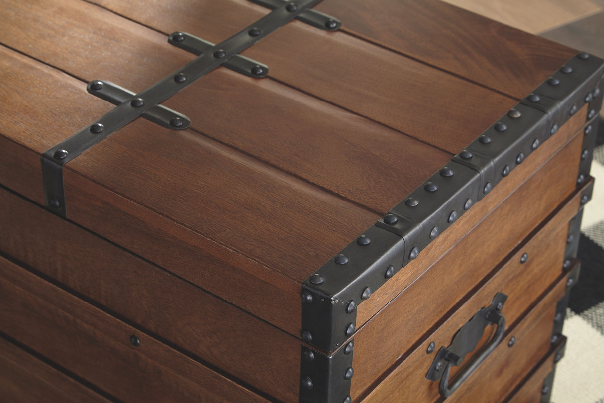 Kettleby - Brown - Storage Trunk by Signature Design by Ashley® | Bel Furniture