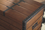 Kettleby - Brown - Storage Trunk by Signature Design by Ashley® | Bel Furniture