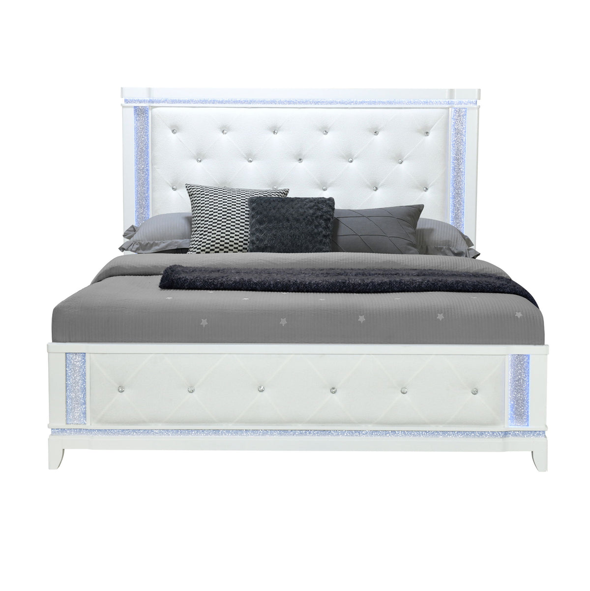 Adalid - Contemporary Bed With LED Lights