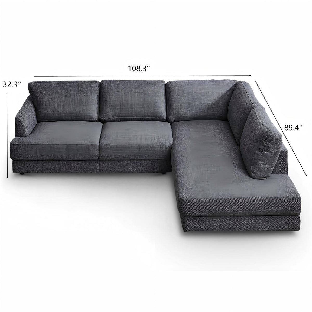 Glander - Comfortable Cozy Sectional Sofa - view 6