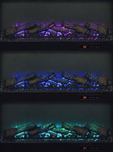 Enfield - 71" TV Stand Fireplace Media Console - Dark Pine