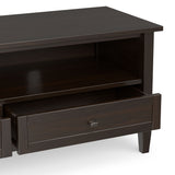 Warm Shaker - Low TV Media Stand - Brown