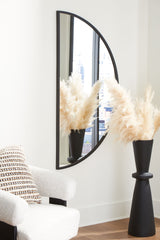 Denlow - Black - Accent Mirror by Signature Design by Ashley® | Bel Furniture