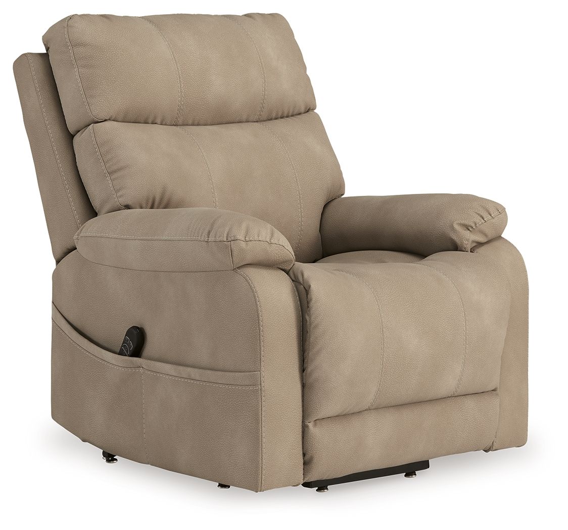 Next-Gen Durapella - Power Lift Recliner Beige by Signature Design by Ashley® | Bel Furniture