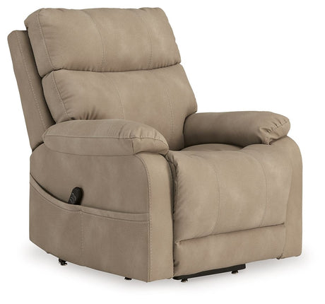 Next-Gen Durapella - Power Lift Recliner Beige by Signature Design by Ashley® | Bel Furniture