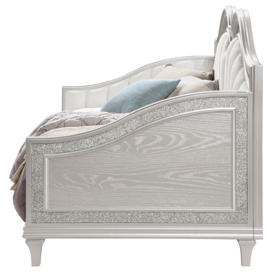 Evangeline - Upholstered Twin Daybed - Silver Oak