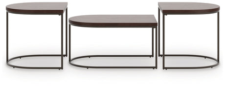 Vanmore - Occasional Table Set (Set of 3) - Dark Brown - view 3