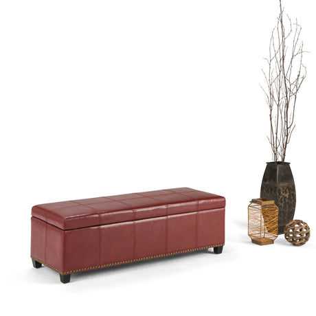 Kingsley - Upholstered Large Storage Ottoman - view 9