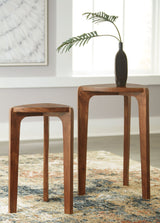 Brynnleigh - Medium Brown - Accent Table Set (Set of 2) by Signature Design by Ashley® | Bel Furniture