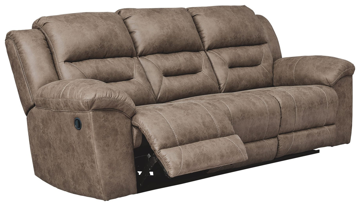 Stoneland - Reclining Sofa Light Brown by Signature Design by Ashley® | Bel Furniture
