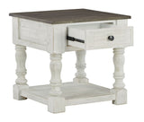 Havalance - White / Gray - Square End Table by Signature Design by Ashley® | Bel Furniture