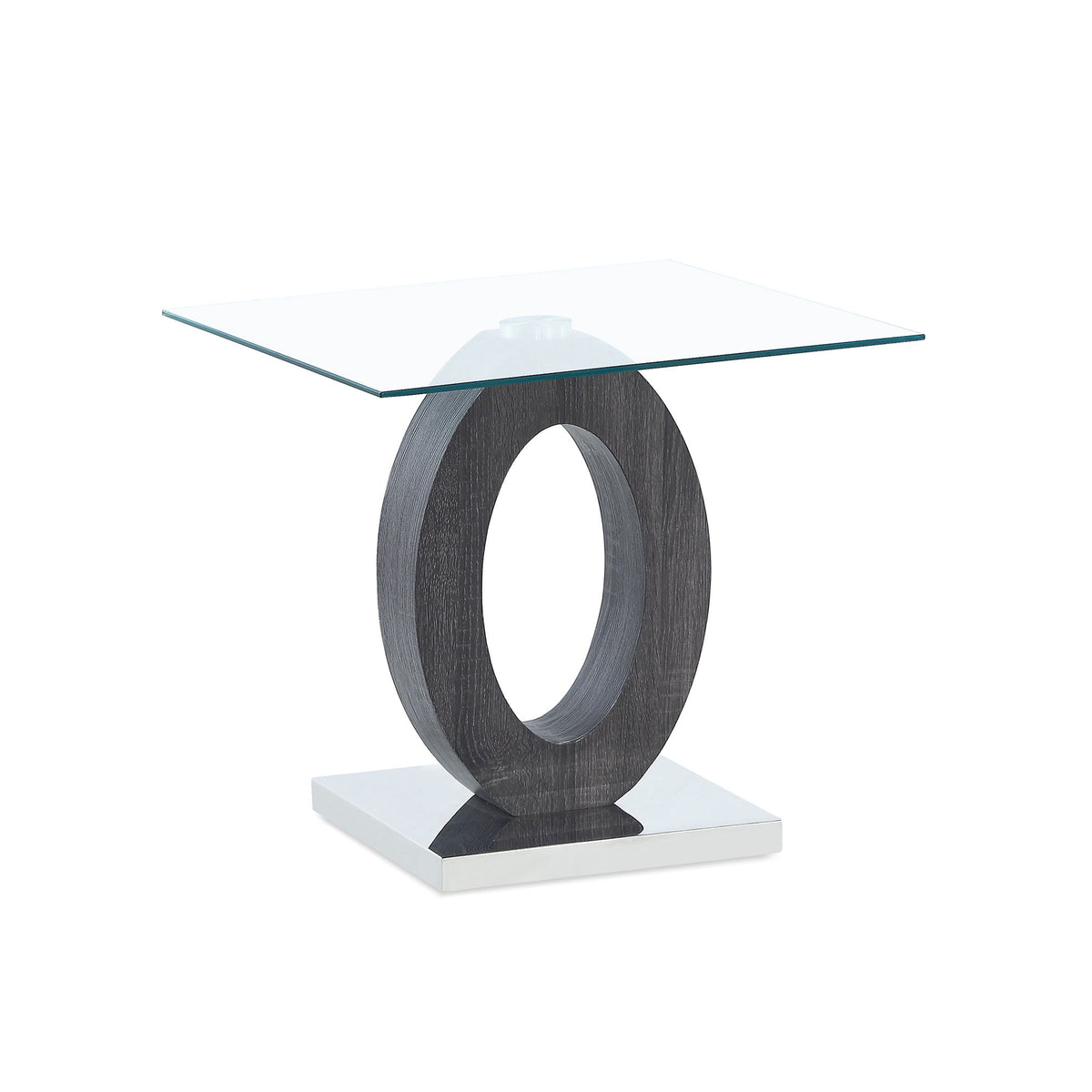 End Table - Brown White
