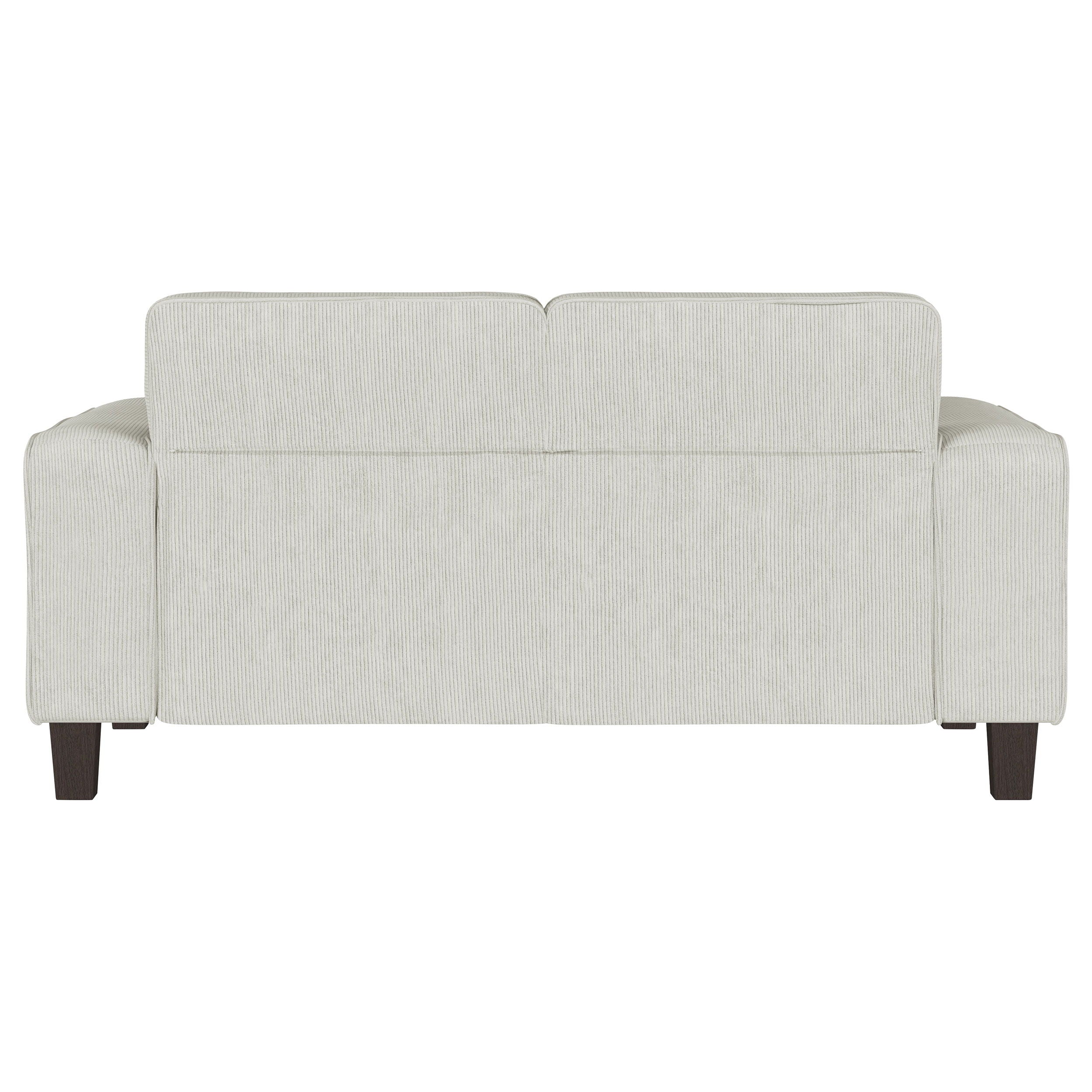 Deerhurst - Upholstered Track Arm Tufted Loveseat - Greige