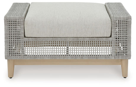 Seton Creek - Gray - Ottoman With Cushion by Signature Design by Ashley® | Bel Furniture
