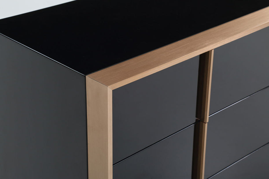 Dresser - Black / Brushed Bronze