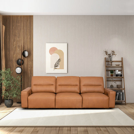 Grant - Triple Power Convertible Sofa - Cognac - view 3