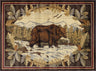 Nature's Nest - GC_CBL3008 Lodge Area Rug Dark Brown by Icona Home Decor | Bel Furniture